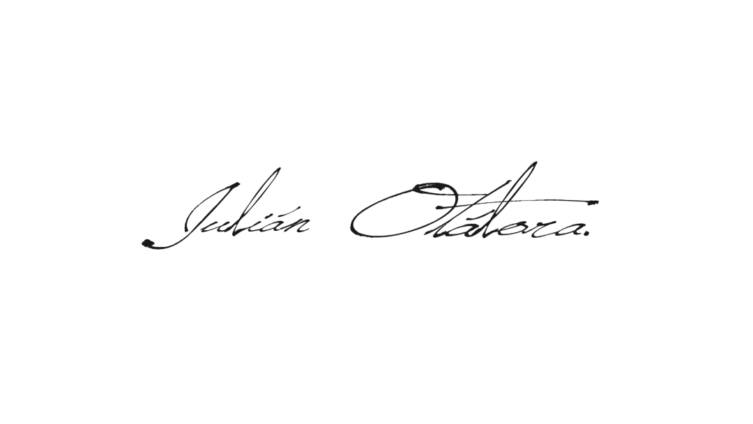 Firma de Julián Otálora